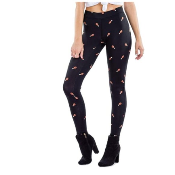 Tipsy Elves Women's Drumstick Thanksgiving Leggings 3XL NEW WITH TAGS - Picture 1 of 5